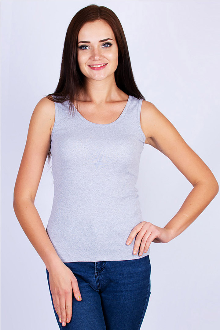 Фото товара 17387, серая майка